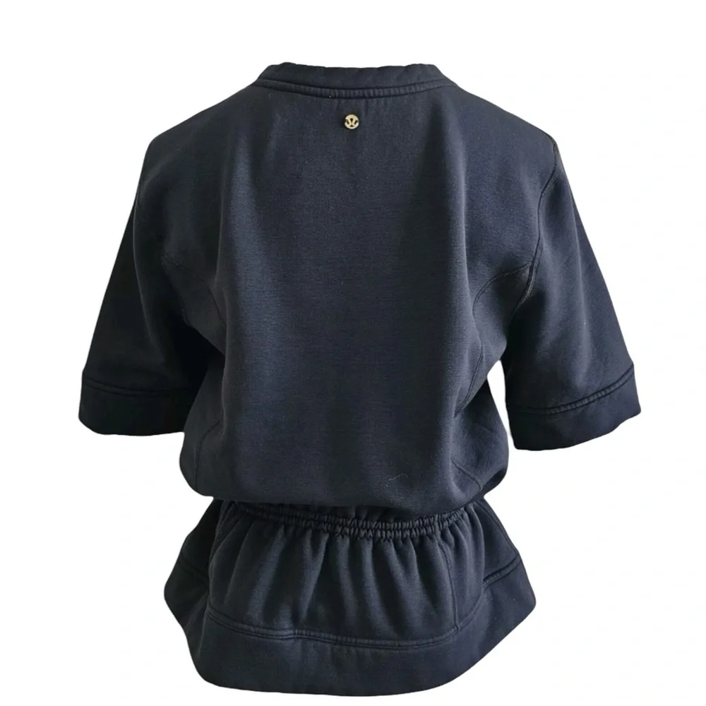 LULULEMON Peplum Pullover Top in Inkwell Navy Size Medium
